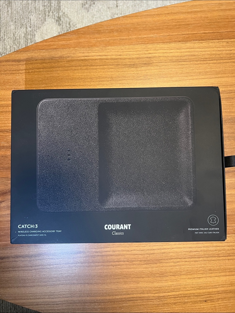 Courant Classics Catch:3 Wireless Charging Accessory Tray - Black